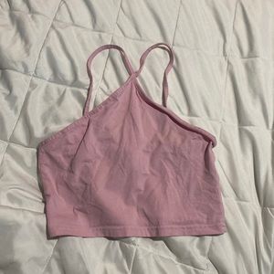 Baby Pink Cropped Tank Top